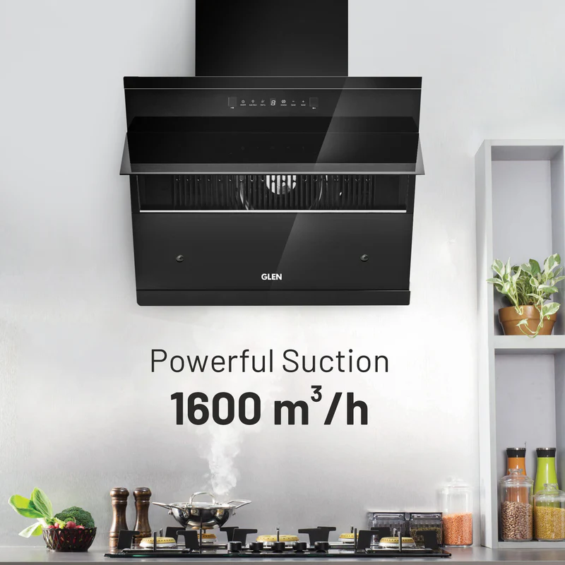 Glen Auto Clean Chimney with Heat Sensor, 1600 m³/h - 76 cm (CH 6073 HSR DC AC) - Image