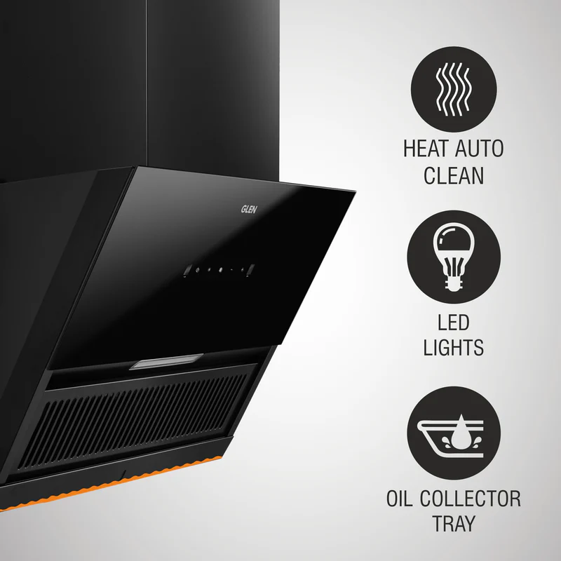 Glen Auto Clean Chimney with Motion Sensor 1200 m3/h 90cm (CH6064AC) - Image