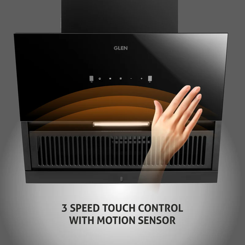 Glen Auto Clean Chimney with Motion Sensor 1200 m3/h 90cm (CH6064AC) - Image
