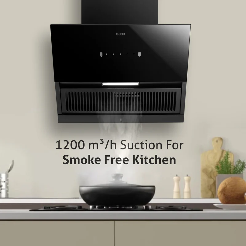 Glen Auto Clean Chimney with Motion Sensor 1200 m3/h 90cm (CH6064AC) - Image