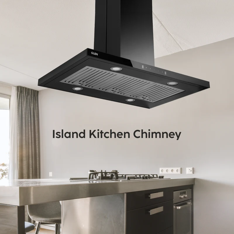 Glen Island  Chimney Motion Sensor Italian Motor 90 1250 m3/h (6052 MS IS BL) - Image