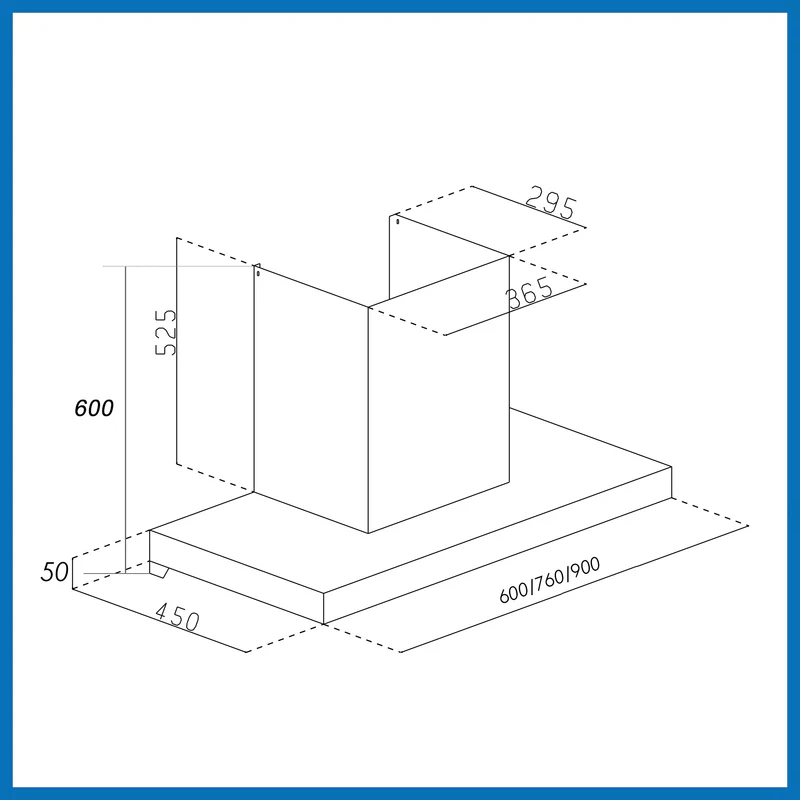 Glen Auto Clean Chimney with Heat Sensor, 1600 m³/h - 76 cm (CH6053HSRDCBAC) - Image