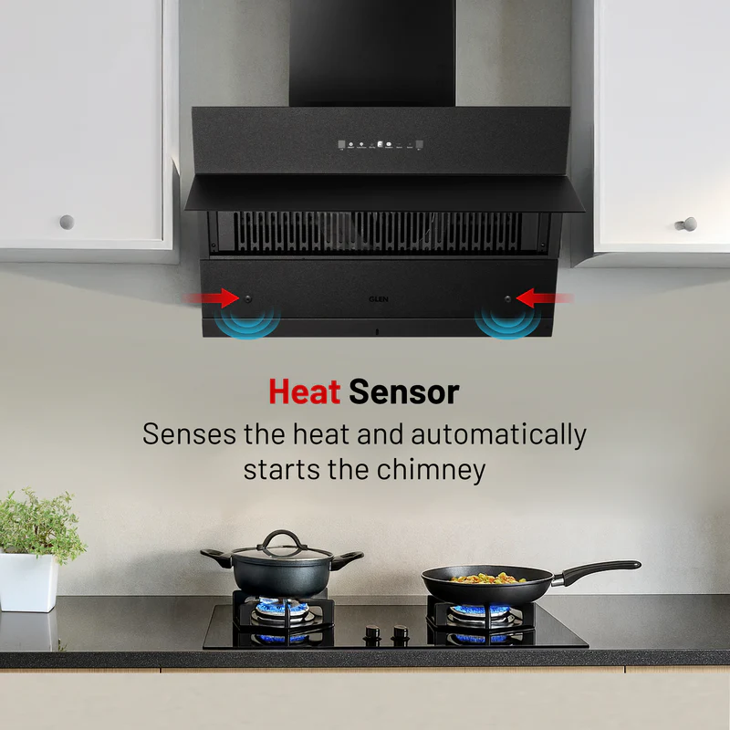 Glen Auto Clean Chimney with Heat Sensor, 1600 m³/h 90cm (CH6073HSRMGAC) - Image