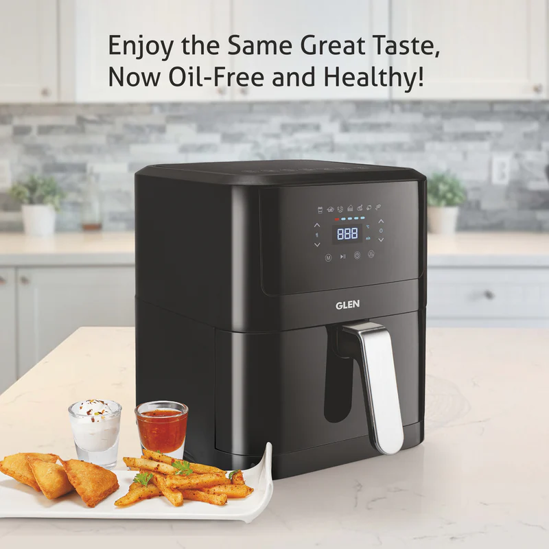 Glen Air Fryer, 6.0 Ltr Digital Controls, 7 Pre Set Menu 1500W -Black (SA3042DBL) - Image