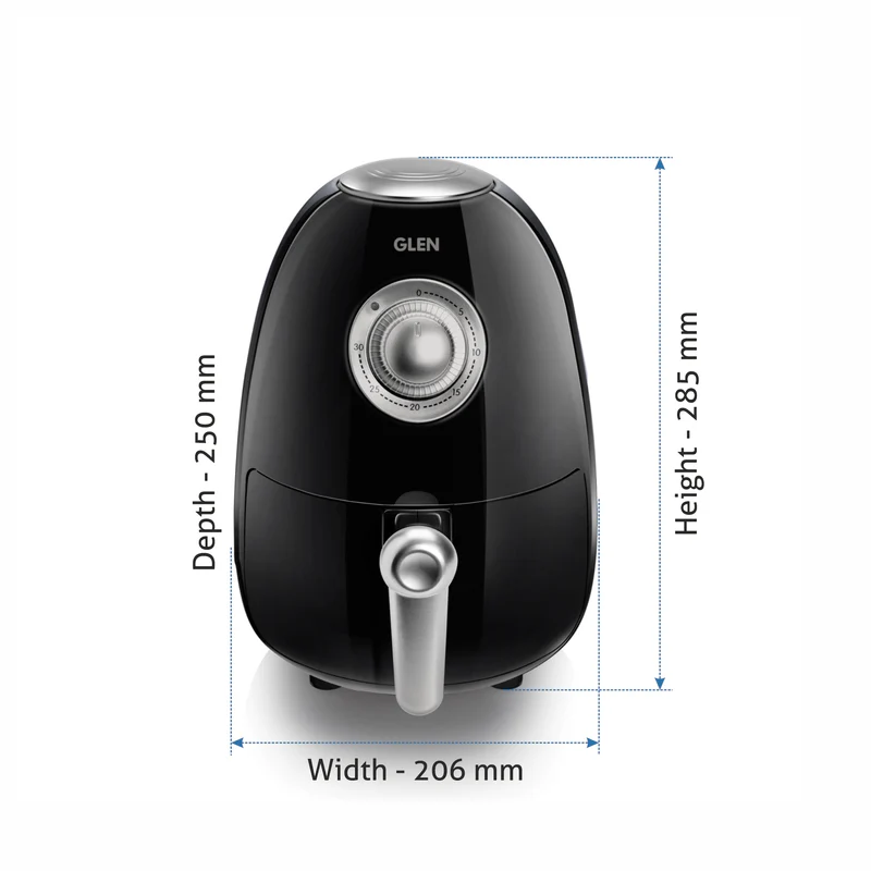 Glen Electric Mini Air Fryer 2 Litres, 800W, Preset Temperature Control (3045) - Image