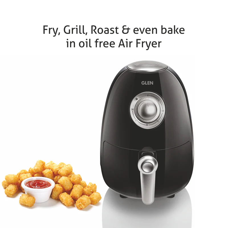 Glen Electric Mini Air Fryer 2 Litres, 800W, Preset Temperature Control (3045) - Image