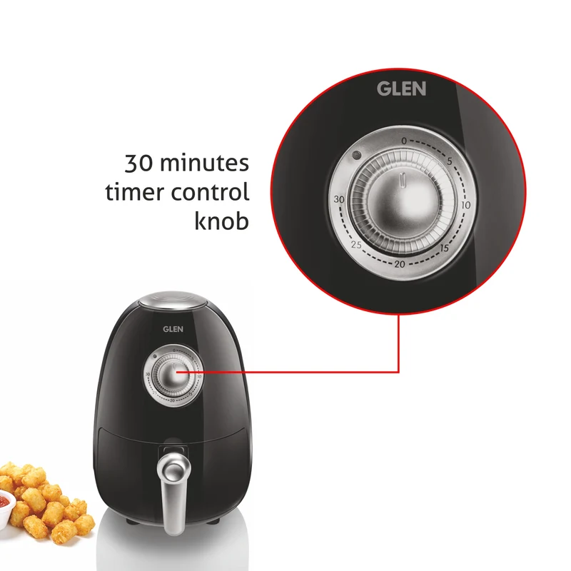 Glen Electric Mini Air Fryer 2 Litres, 800W, Preset Temperature Control (3045) - Image