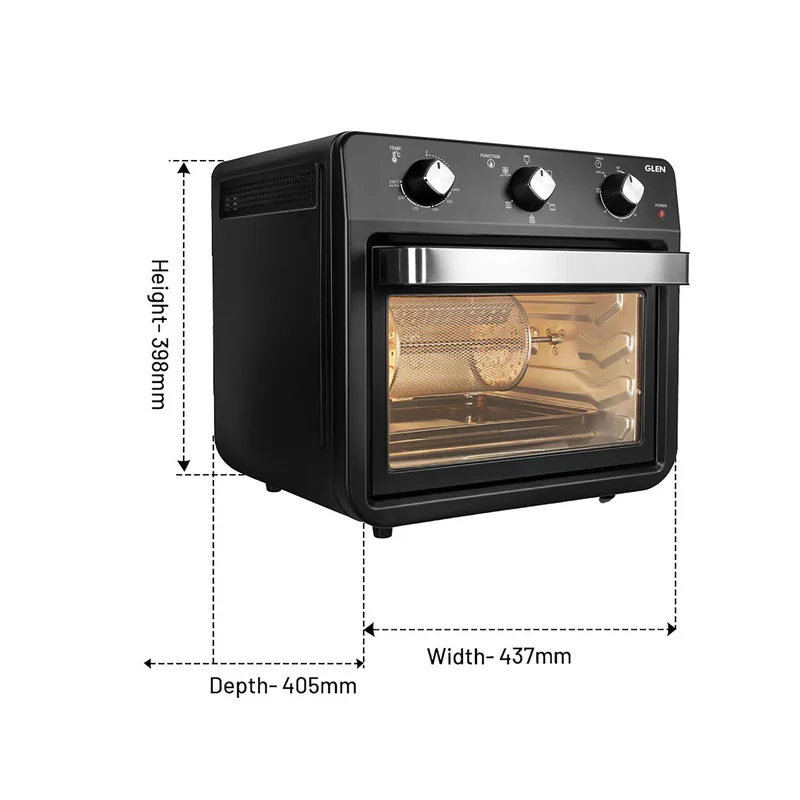 Glen Air Fryer Oven 25 Ltr Time and Temperature Control, 1800W (SA3050AFO) - Image