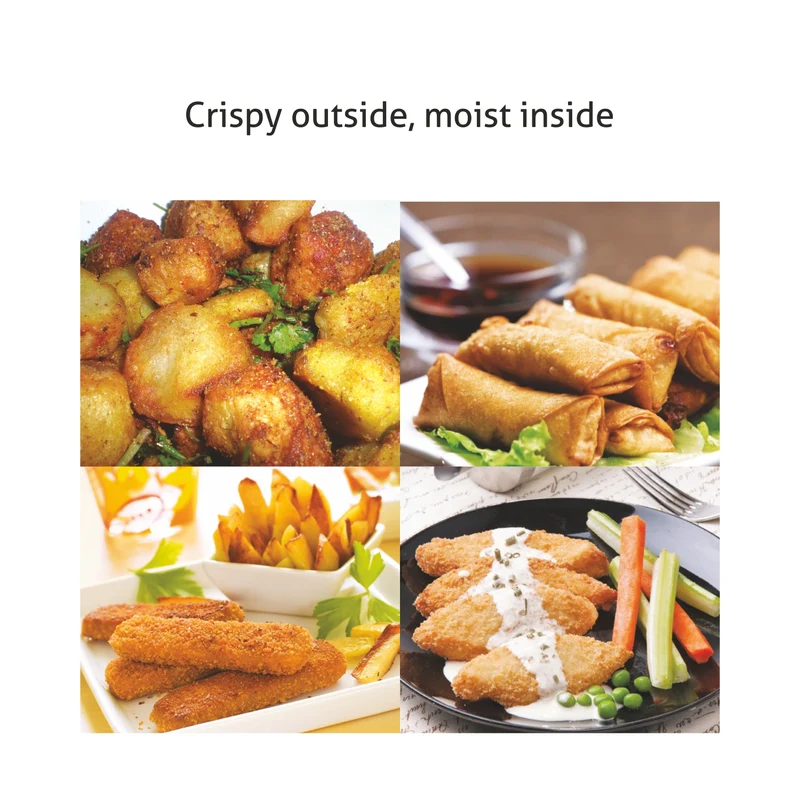 Glen Electric Air Fryer 2.8 Litres, 1350w Rapid Air Technology, Black (3044) - Image