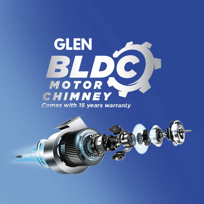 Glen Auto Clean Matt Chimney 90cm 1600 m3/h - (CH6074MGAC) - Image