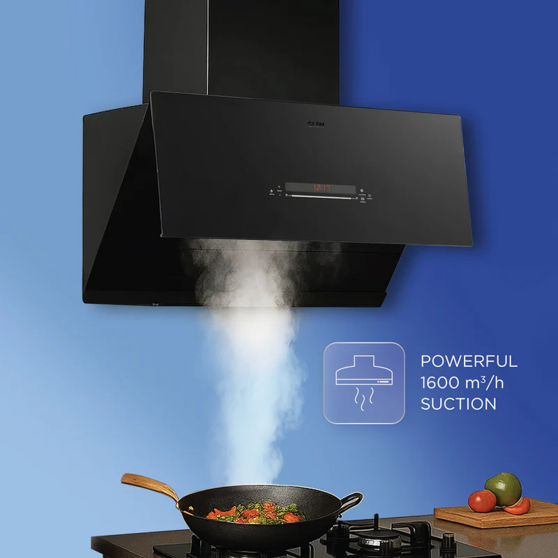 Glen Auto Clean Matt Chimney 90cm 1600 m3/h - (CH6074MGAC) - Image