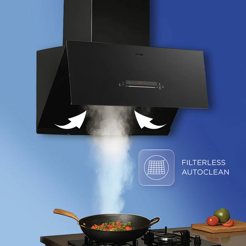 Glen Auto Clean Matt Chimney 90cm 1600 m3/h - (CH6074MGAC) - Image
