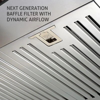 Glen Straight Line Chimney Recirculation 60cm 1000 m3/h -Silver (6003 SS) - Image