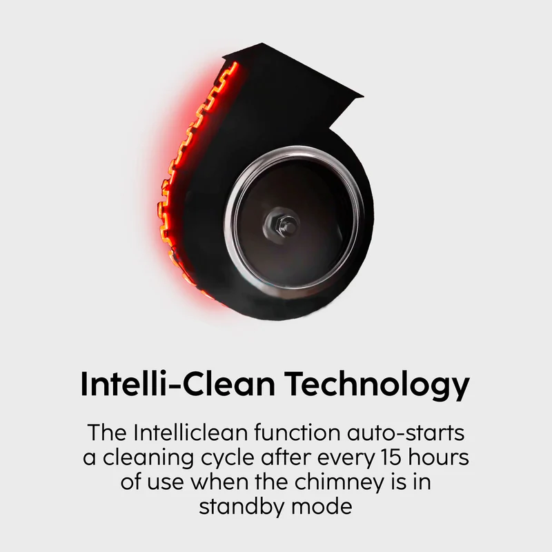 Glen Auto Clean Chimney with LCD Display 1600 m³/h 90cm - (CH6052LCDDCAC) - Image