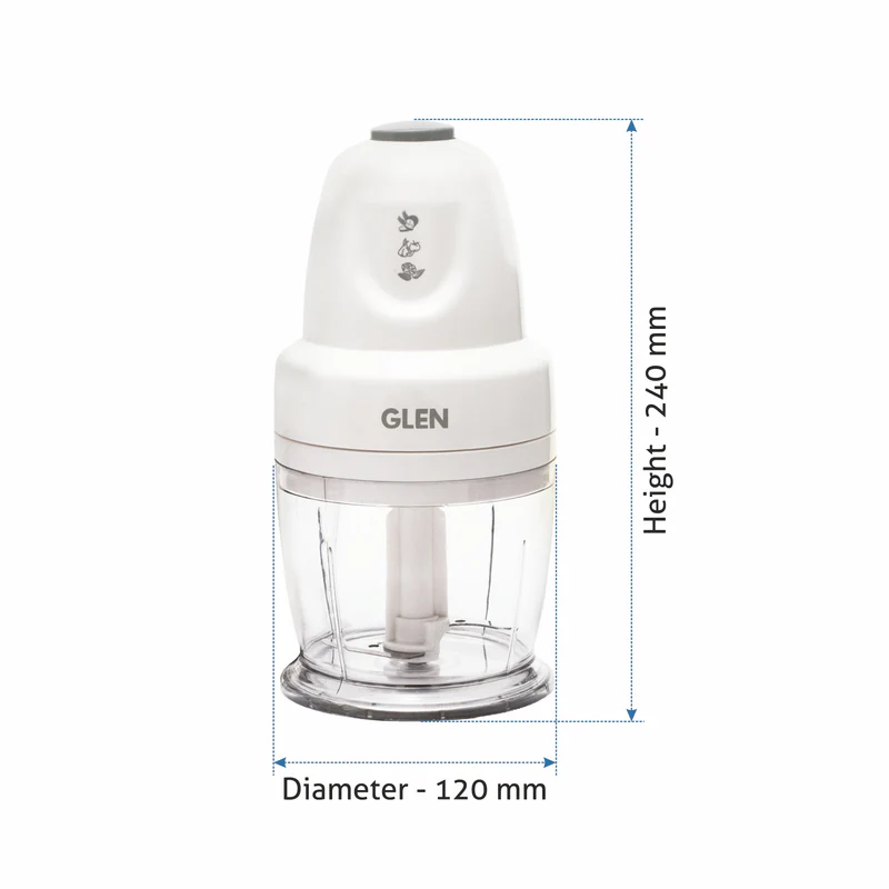 Glen Electric Chopper,0.4 Litres Bowl, 250W (4043) - Image