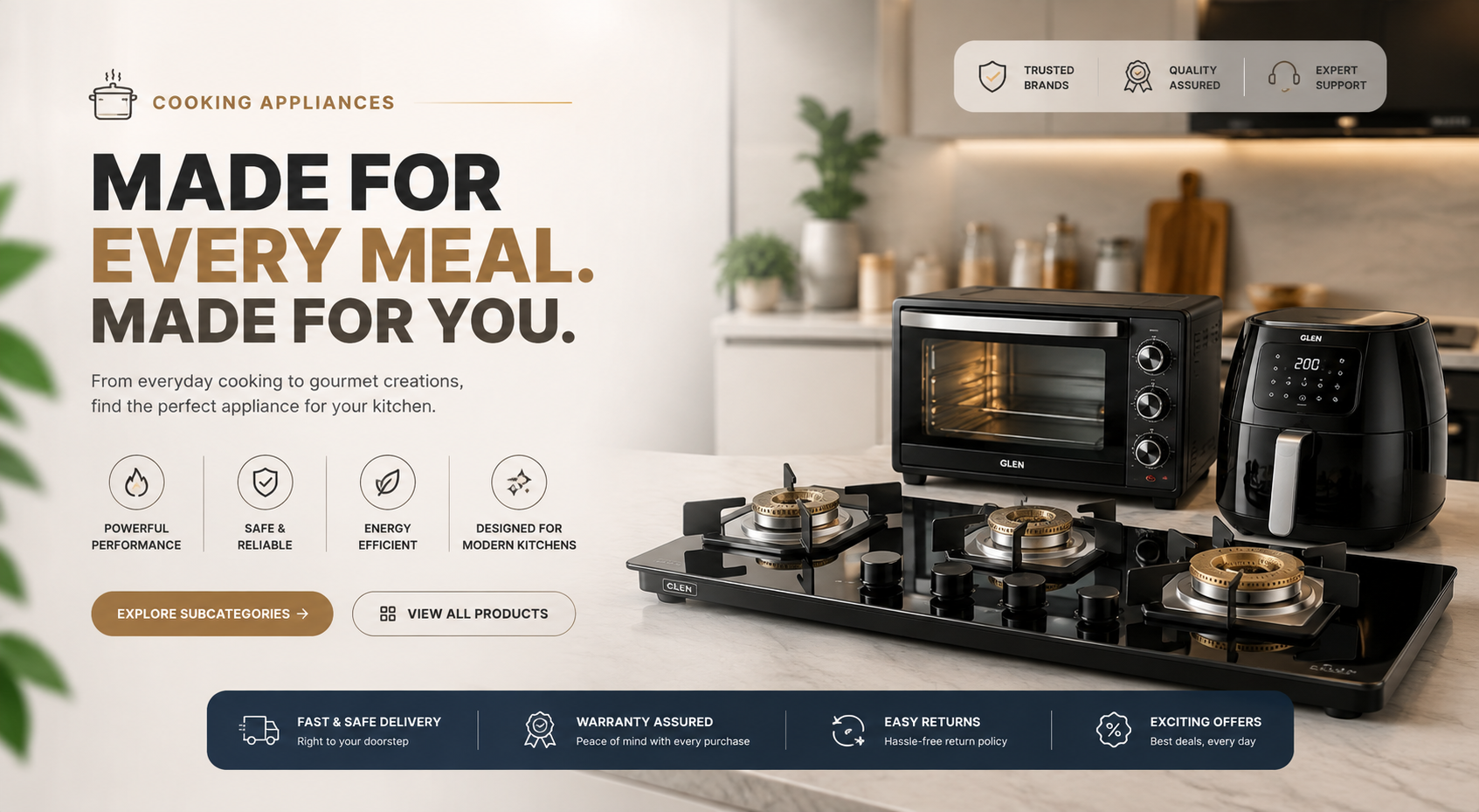 Glen Nepal premium kitchen appliances