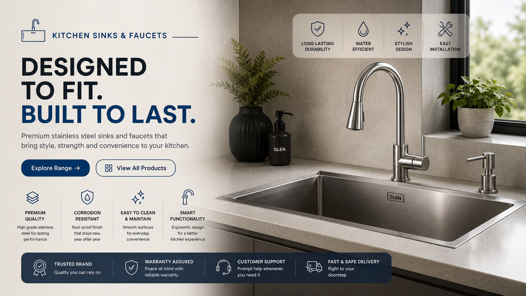 Glen Nepal premium kitchen appliances
