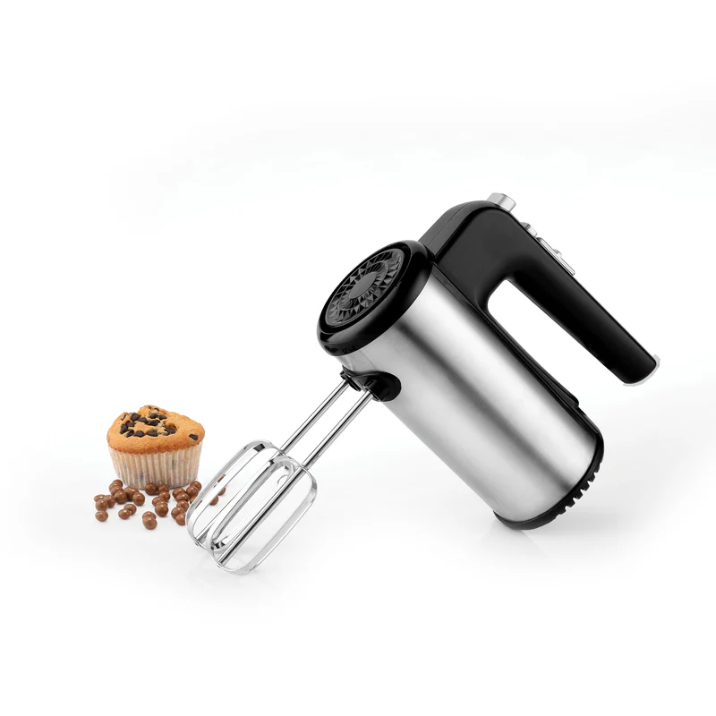 Glen Electric Hand Mixer 200 W 2 Beaters with 5 Speed Settings - Black and Grey (4058) - Image