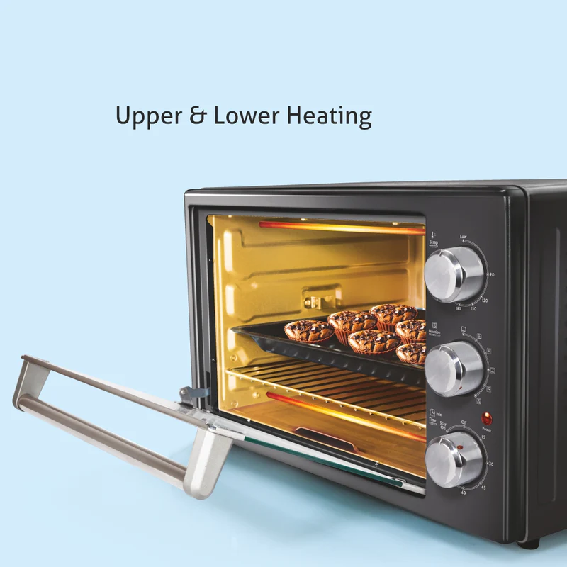 Glen Oven Toaster Griller (OTG) -42 Litres, Motorized Rotisserie, Convection Fan, 2000W - Black (SA5042BLRC) - Image