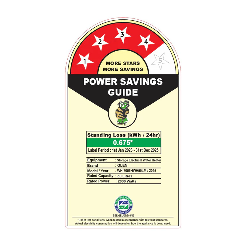 Glen Water Heater 35 Litre 2000W 8 Bar Pressure (7056) - Image