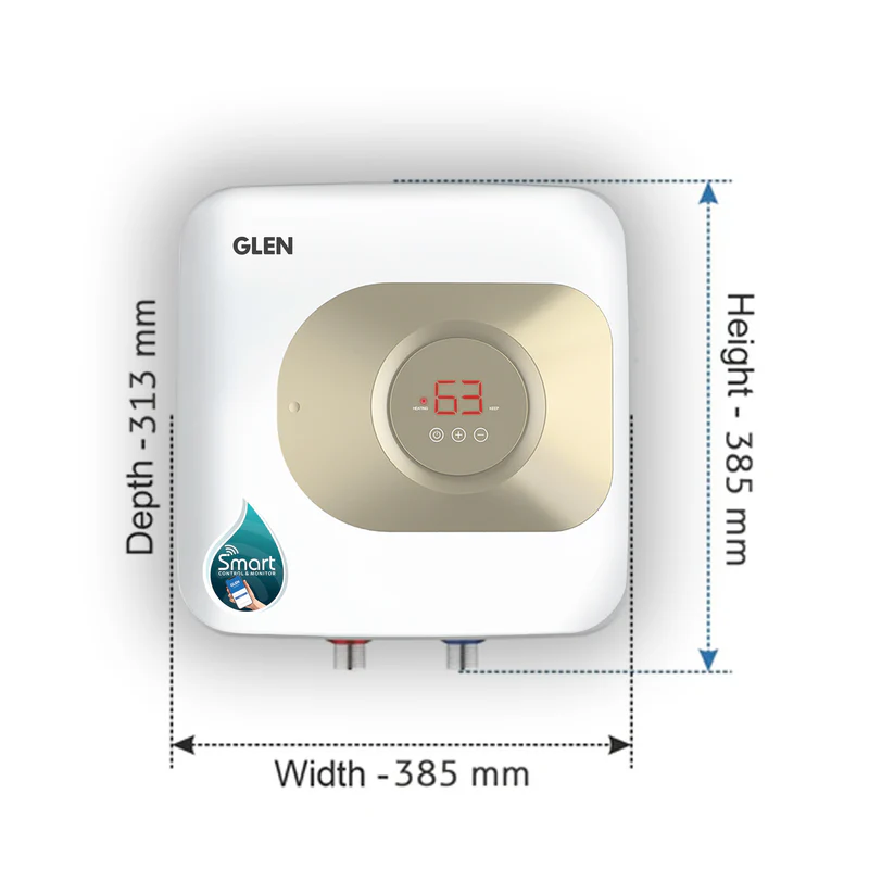 Glen Smart Water Heater 15 Litre WiFi Enabled, Android App 2000W (7055) - Image