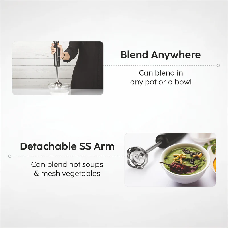 Glen Electric Turbo Hand Blender Chopper Whisker 350W - (SA4063HBCW) - Image