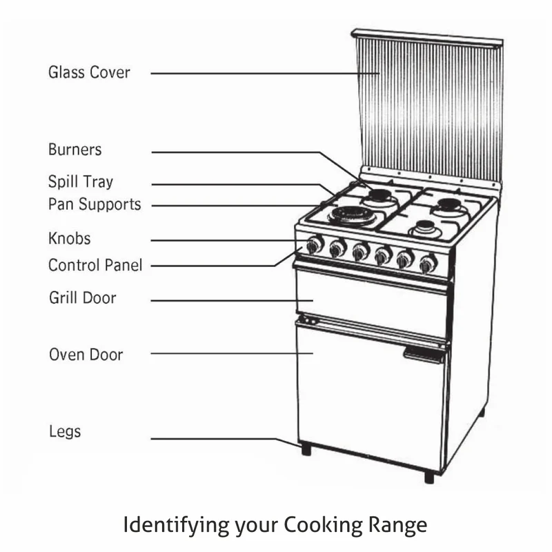 Glen Cooking Range Stainless Steel Gas Grill, Gas Oven 1 Triple Ring, 3 Alloy Burners Auto Ignition (2012PLTRAI) - Image