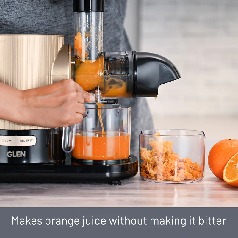 Glen Cold Press Slow Juicer 150W, Juice and Pulp containers Low Noise (4017CPJ) - Image