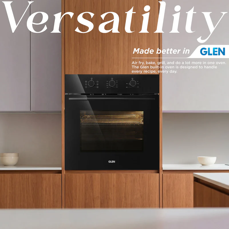 Glen Built in Oven Air Fryer 60Ltr with Convection Fan and 3 Control Knobs (BO662AF) - Image