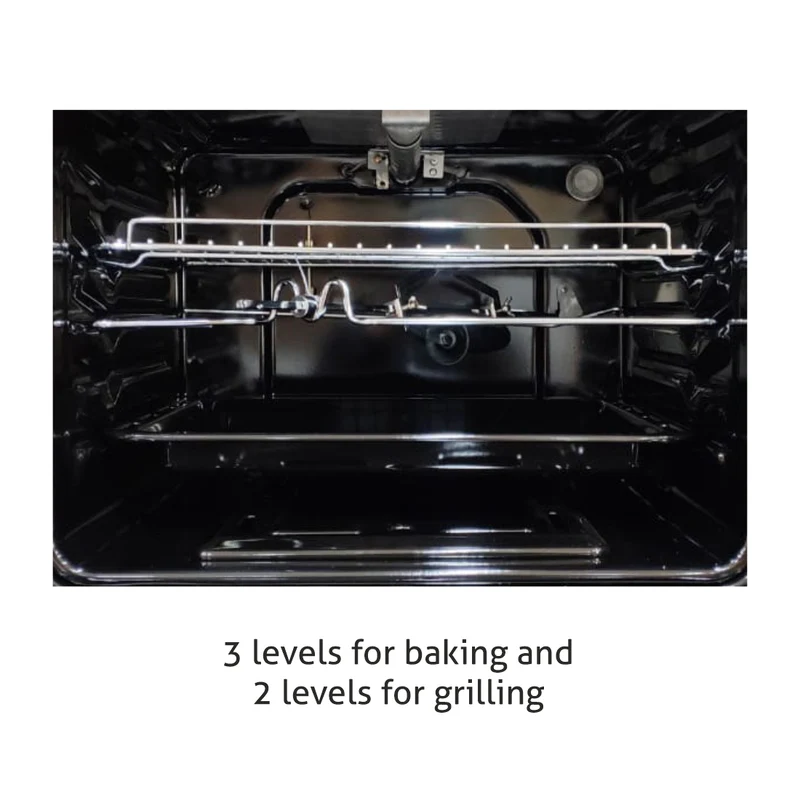 Glen Built in Gas Oven 75L with Turbo Fan - Works on LPG (BO-664BLGAS) - Image