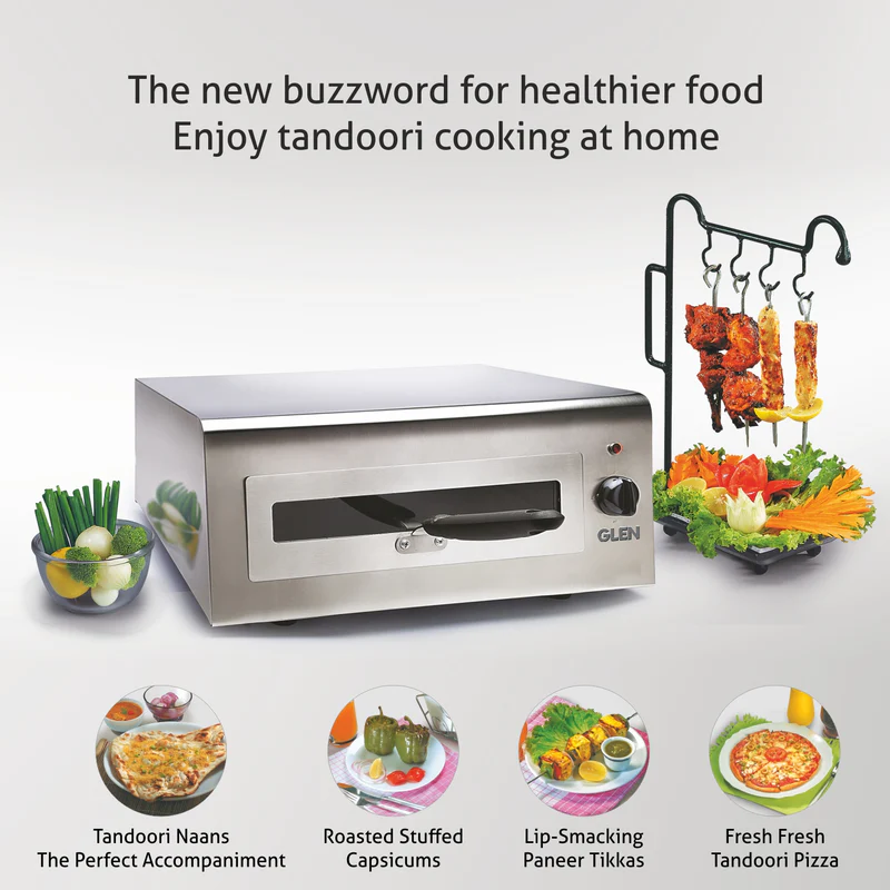 Glen Electric Tandoor and Grill 1400W, Extra Large capacity (5014 XL) - Image