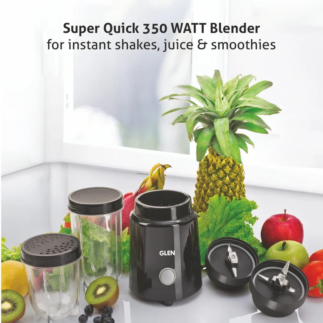 Glen Fitness Combo – 4.2L Digital Air Fryer, Blender & 7 Egg Boiler | 3-in-1 Healthy Cooking Appliance Combo - Image