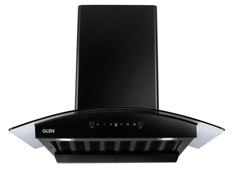 Glen Auto Clean Chimney with Heat Sensor, 90cm 1500 m3/h - Black - Image