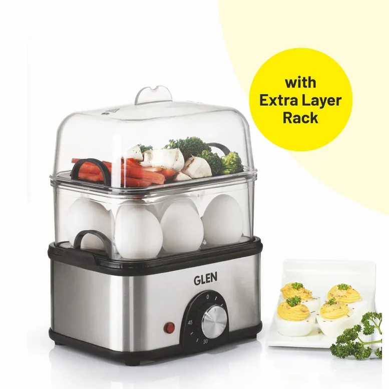 Glen Trending Combo – 6L Digital Air Fryer, 2200W Infrared Cooktop & 16 Egg Boiler Plus | 3-in-1 Smart Kitchen Appliance Combo - Image