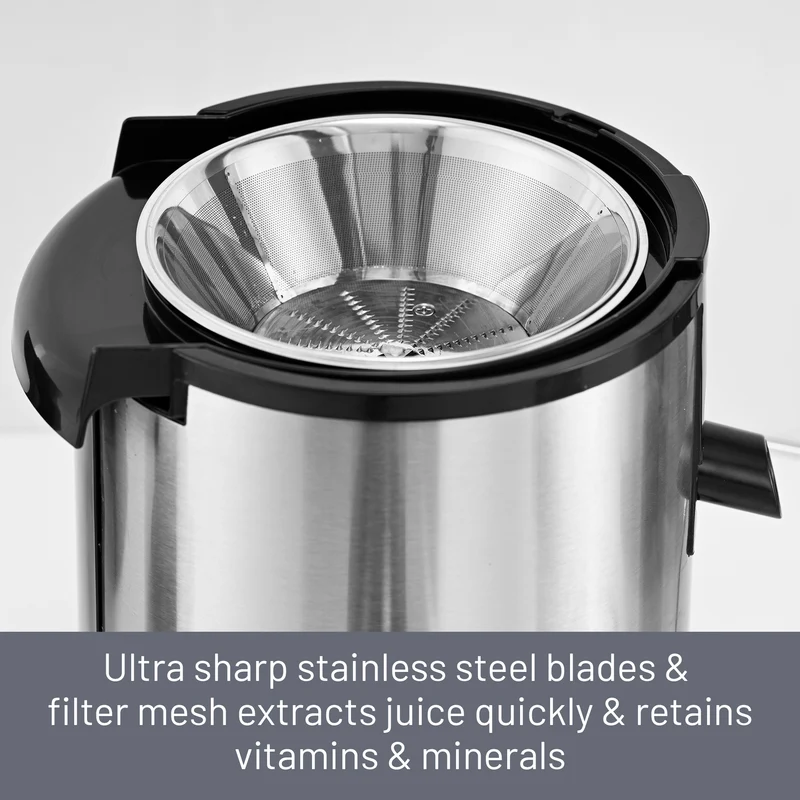 Glen Centrifugal Juicer 600W, Full Apple Feeding Tube 600ml Juice Collector, Stainless Steel Filter (4019) - Image