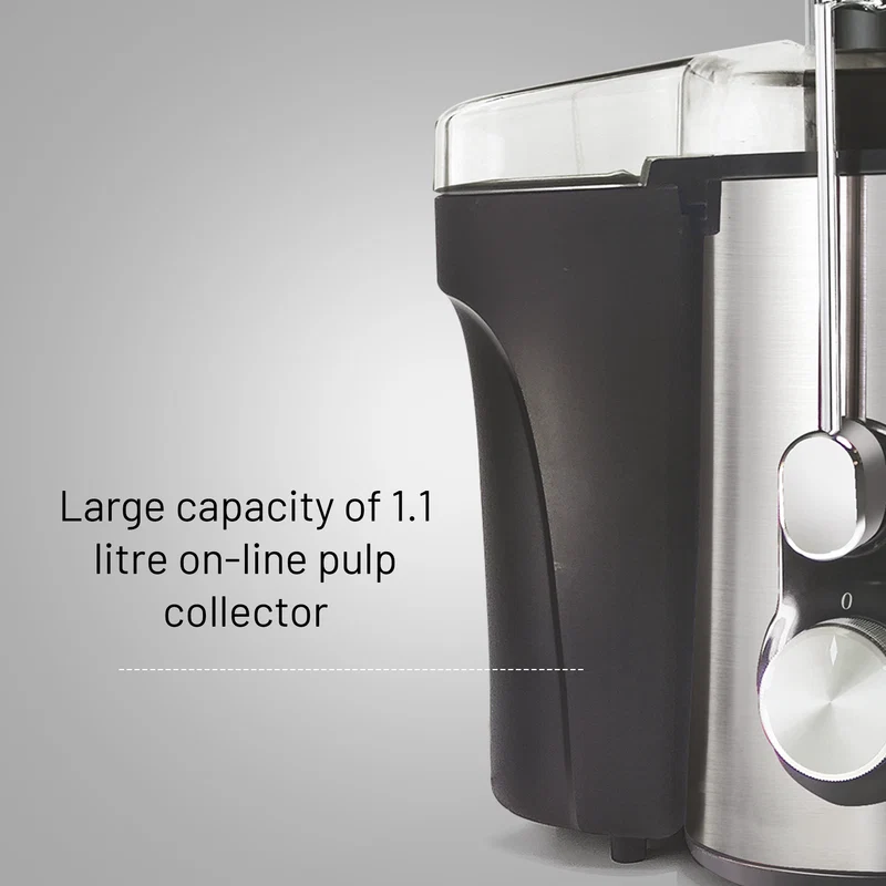 Glen Centrifugal Juicer 600W, Full Apple Feeding Tube 600ml Juice Collector, Stainless Steel Filter (4019) - Image