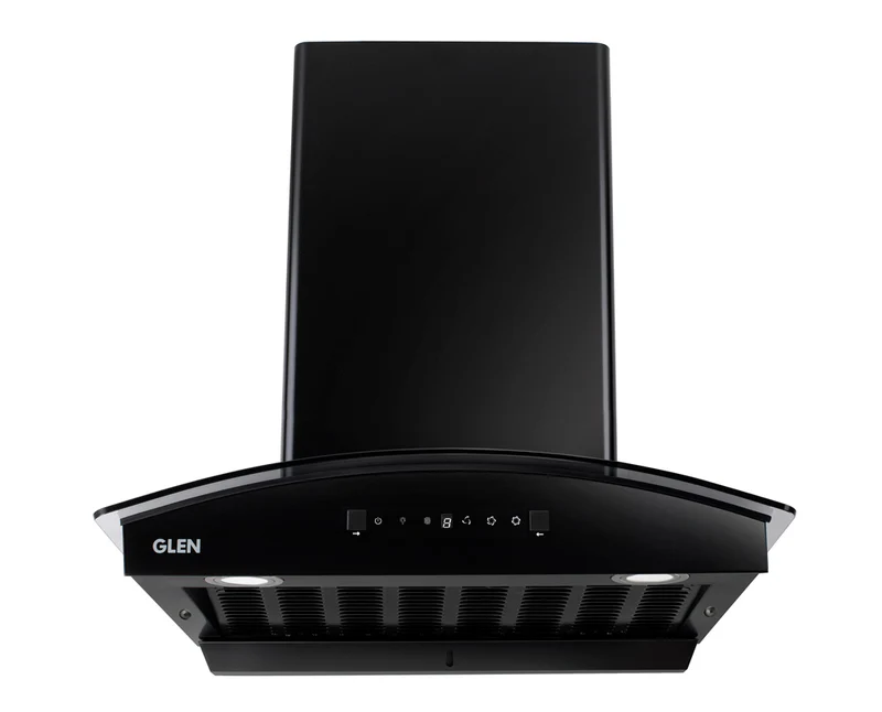 Glen Auto Clean Chimney with Heat Sensor, 90cm 1500 m3/h – Black