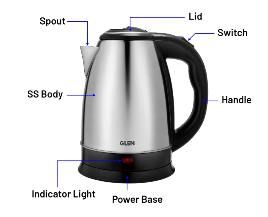 Glen Student Combo – Multi Cooker, Electric Kettle & 1400W Induction Cooktop | 3-in-1 Affordable Kitchen Appliance Combo - Image