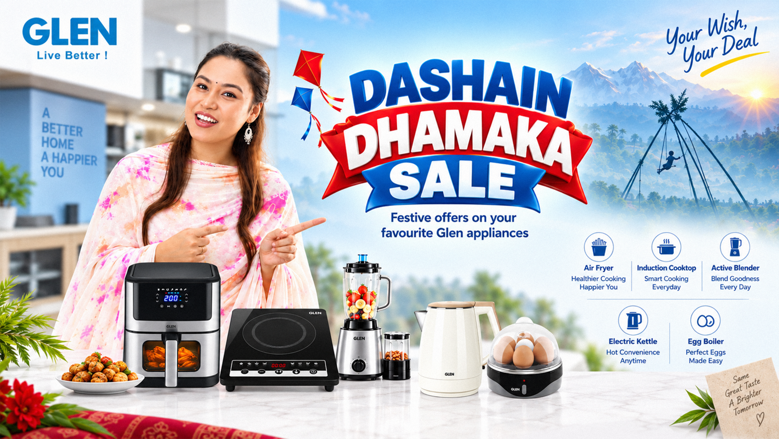 Glen Nepal premium kitchen appliances