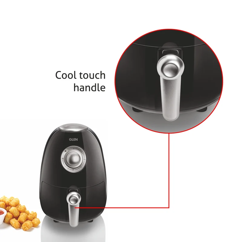 Glen Electric Mini Air Fryer 2 Litres, 800W, Preset Temperature Control (3045) - Image