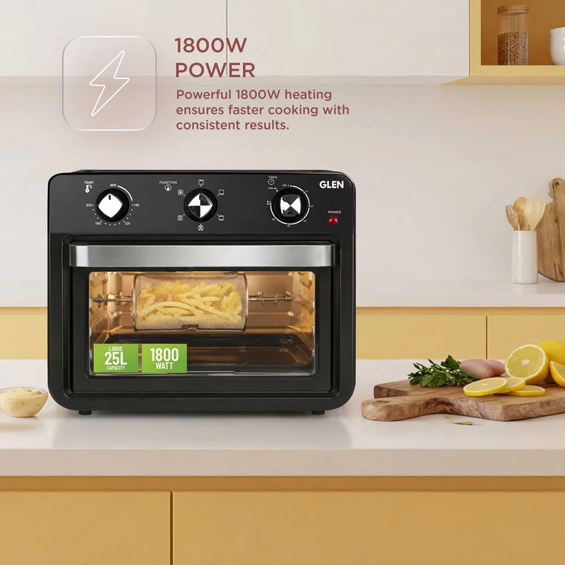 Glen Air Fryer Oven 25 Ltr Time and Temperature Control, 1800W (SA3050AFO) - Image