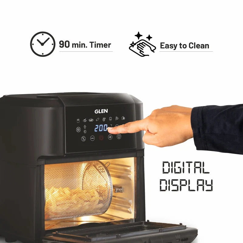 Glen Digital Air Fryer, 12 Litre Capacity, 8 Pre Set Menu 2000W - (SA 3040 DSS) - Image