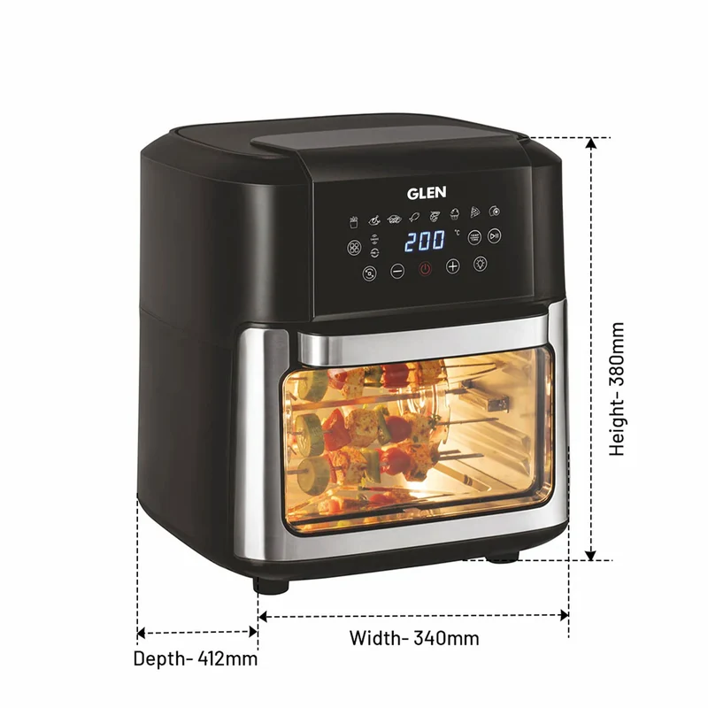 Glen Digital Air Fryer, 12 Litre Capacity, 8 Pre Set Menu 2000W - (SA 3040 DSS) - Image