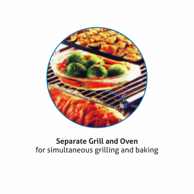Glen Cooking Range Stainless Steel Gas Grill, Gas Oven 1 Triple Ring Burner, 3 Aluminium Alloy Burners (2011 SSTR) - Image