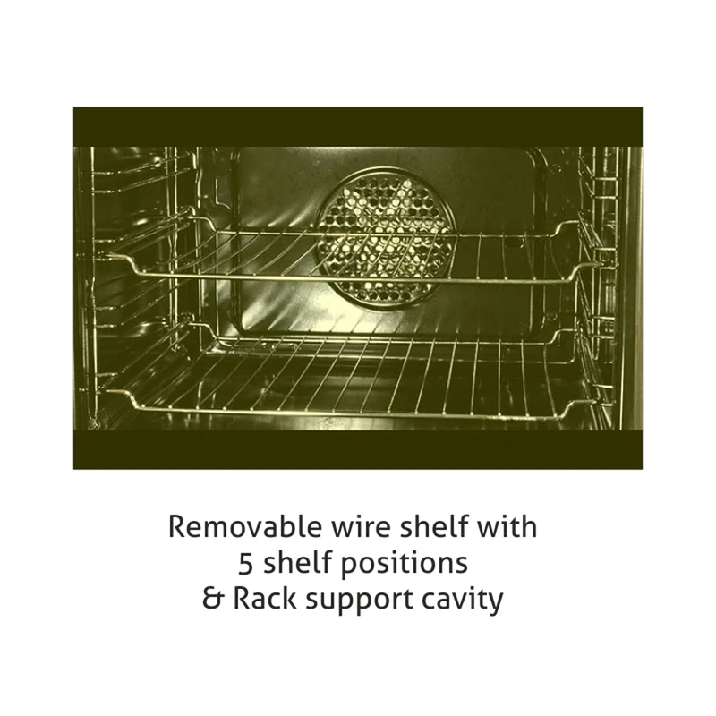 Glen Built in Oven Touch Controls Motorised Rotisserie Turbo Fan 80L with Multi-function (661) - Image