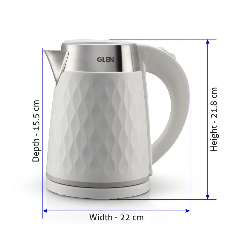 Glen Electric Kettle 1.8 Litre 1500 W - White (9005) - Image