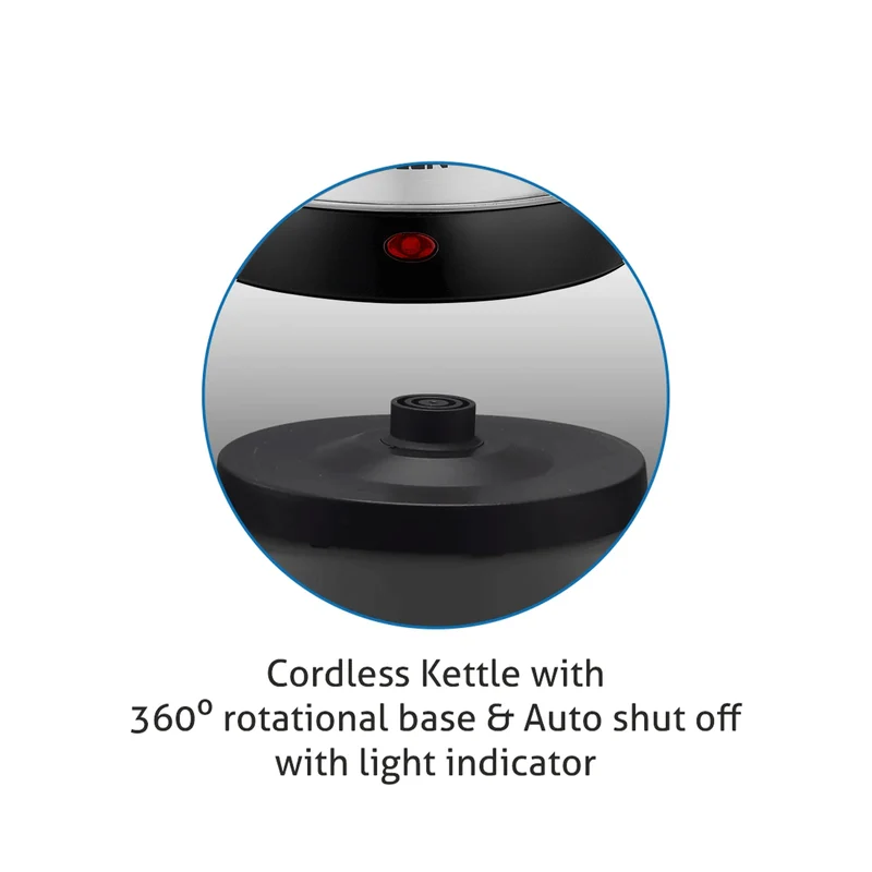 Glen Electric Kettle 1.8 Litre Stainless Steel 1350 W - Silver (9002) - Image