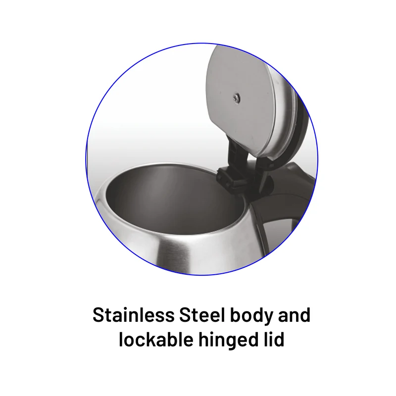 Glen Electric Kettle 1.8 Litre Stainless Steel 1350 W - Silver (9002) - Image