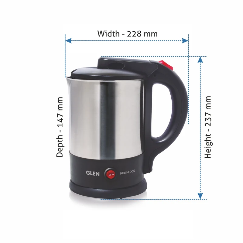 Glen Multi Function Electric Kettle Tea Maker, 1.5 Litre 1500W (9014) - Image