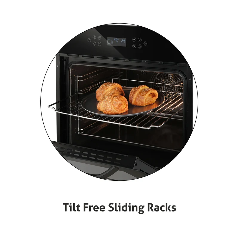 Glen Built in Oven Motorised Rotisserie Turbo Fan 70Ltr with 12 Multi-functions (BO-652MRT) - Image